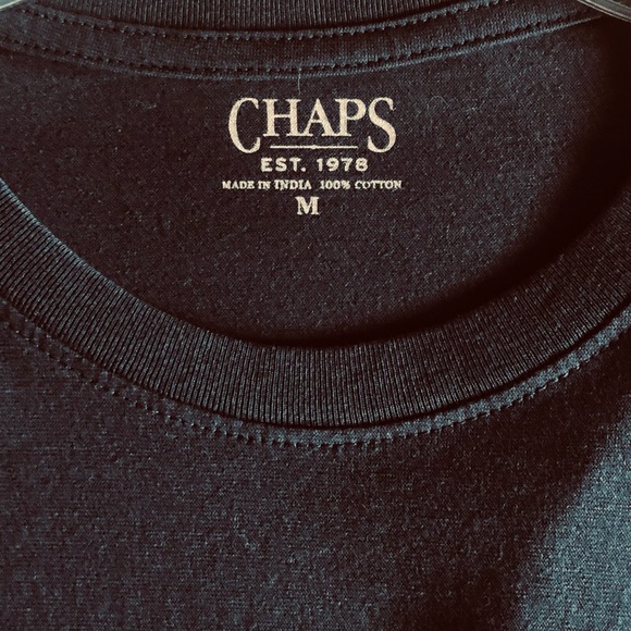 Chaps Mens Blue Longue Vue Island St Lawrence Harbour Shortsleeved T-Shirt Sz M - Picture 5 of 9